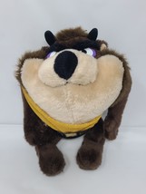 VTG NWT Tazmanian Devil Plush 9&quot; Wrestler Looney Tunes Plush Stuffed Animal - £10.93 GBP