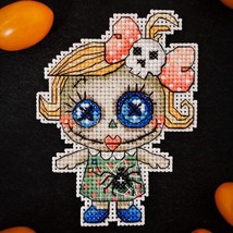 Voodoo girl cross stitch funny pattern pdf - Halloween cross stitch voodoo doll  - £3.18 GBP
