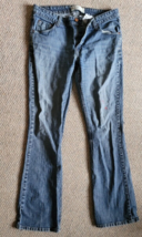 Ladies Levi Strauss Low Rise Bootcut Size 12 Long Blue Jeans Well Worn - £10.21 GBP