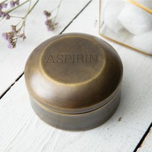 Antique Brass Aspirin Pill Box - Vintage Inspired Farmhouse French Country - £28.39 GBP