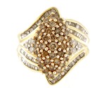 37 Women&#39;s Cluster ring 10kt Yellow Gold 352454 - $569.00