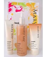 Mary Kay Satin Hands Set - PEACH -3 pc- Hand Softener, Smoothie, Hand Cr... - $759.79 MXN