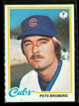Vintage 1978 Topps Baseball Trading Card #722 Pete Broberg Chicago Cubs - £6.70 GBP