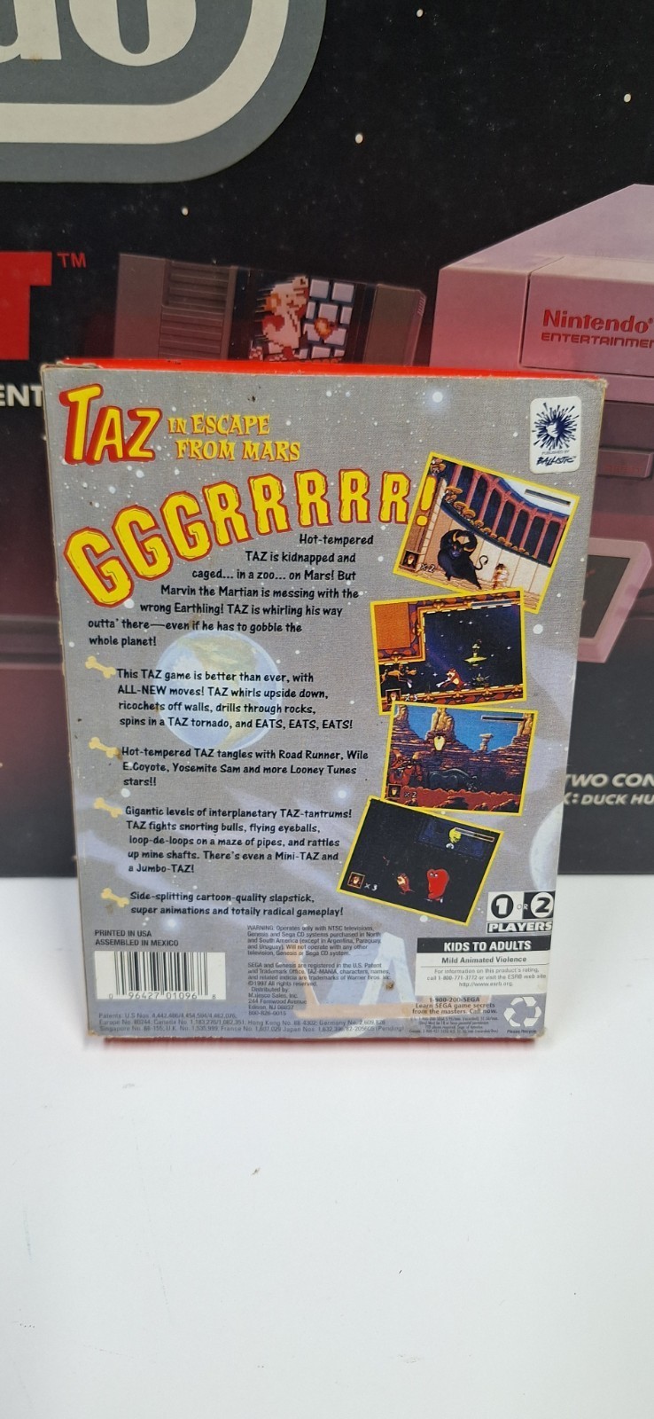 Vintage TAZ Escape From Mars Sega Genesis Authentic Untested Game  Item image 3
