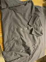 New George 3XL XXXL 54-56 Short Sleeve Polo Shirt Dark Steel Grey Dressy Church - £14.78 GBP