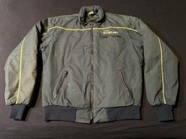 Vintage Suzuki Racing Jacket Coat Full Zip Adult Size Small Navy 70s - £37.22 GBP