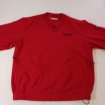 Cutter & Buck DODGE-CHRYSLER Men's Large Red Pullover Windbreaker V-Neck Jacket image 9