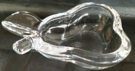 Vannes Le Chatel Crystal Pear Bowl For Candy Nuts Made France - £14.70 GBP