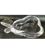 Vannes Le Chatel Crystal Pear Bowl For Candy Nuts Made France - £14.70 GBP