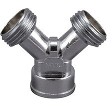 Plumb Pak PP850-1 Hose Y Connector, Cast Metal, Chrome Plated - $21.36