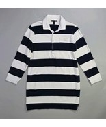 Women&#39;s J.Crew Always Long Sleeve Rugby Dress, Navy/White, Size PL 100% ... - $446.01 MXN