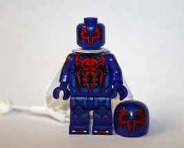 Spider-man 2099 Blue Lego Compatible Minifigure Building Bricks Ship From US - £9.38 GBP
