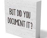 Rustic Wooden Box Sign - Funny Home Office Decor Sign For Shelf - 5 X 5 ... - £15.16 GBP