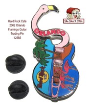 Hard Rock Cafe 2002 Orlando Flamingo Guitar Trading Pin 12385 - $17.95