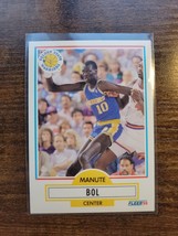 1990-1991 Fleer #62 Manute Bol - Golden State Warriors - NBA - £1.54 GBP