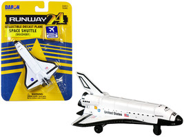 NASA Discovery Space Shuttle White United States w Runway 24 Sign Diecast Model - £13.99 GBP