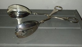 Gorham Salad Tongs YH-505 Made in Italy 10.75 inch Silverplate Heritage Serving - £15.98 GBP