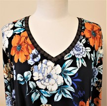 Johnny Was Golden Spring V-neck Swing Tee Sz.L Multicolor Floral Print - £86.18 GBP