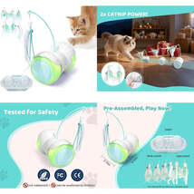 Interactive Cat Toy Car - Remote Control Cat Toys Catnip Feathers &amp; LED ... - $154.93 CAD