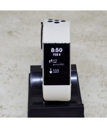 Fitbit Charge 2 Tracker Heart Rate Fitness Silver &amp; White NO CHARGER - $22.97