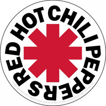 Red Hot Chili Peppers Logo Sticker White - $9.98