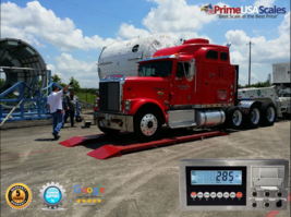 Optima OP-923 Axle Truck Scale 7&#39;x30&quot; Platform 60,000 lb w/ Indicator + Printer - £3,223.27 GBP