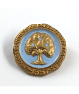 VTG National Congress of Parents &amp; Teachers 1897 Blue Enamel 10K GF Pin ... - $23.00