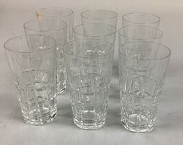 Set Of 9 Plaid Style Cordial Glasses - 3 7/8” - $9.89