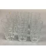 Set Of 9 Plaid Style Cordial Glasses - 3 7/8” - $410.71 MXN