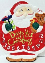 Silvestri Plate Hand Crafted 12 Days Til Christmas 12&quot; x 9 1/2&quot; - £11.70 GBP