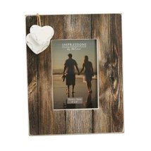 Impressions By Juliana - Two Hearts - Distressed Wood Effect Photo Frame - £6.36 GBP