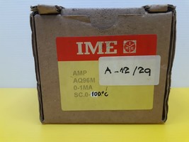 IME AQ96M 0-1mA SC. 0-100C single phase Analogue Ammeter New - £253.80 GBP