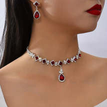 Fashion Jewelry Simple Vintage Jewelry Women&#39;s Accessories Necklace And Earrings - £8.61 GBP