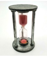 Vintage Hourglass 3 Minute West Germany Pink Sand Rare Progressus Pewter... - £24.65 GBP