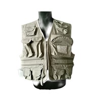 Pro Style Fly Fishing Vest 15 Pockets/Compartments Sz M READ - $21.76