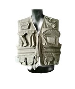 Pro Style Fly Fishing Vest 15 Pockets/Compartments Sz M READ - $21.76