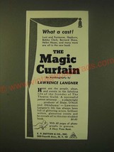 1951 E.P Dutton &amp; Co. Ad - The Magic Curtain - £14.78 GBP