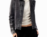 Desigual Metallic Denim Trucker Jacket Size M - $60.39