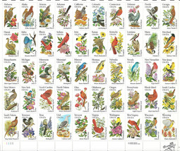 State Birds and Flowers Stamps - £12.04 GBP