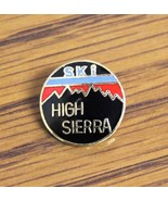 SKI HIGH SIERRA PIN - PINBACK BADGE HAT - MOUNTAIN/RESORT/SKIING - £7.85 GBP