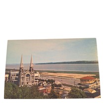 Postcard Ste-Anne-de-Beaupre Basilica Shrine Quebec Canada Chrome Unposted - £5.54 GBP