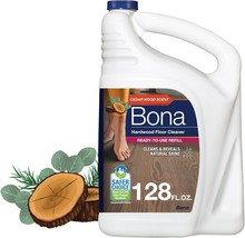 Bona Hardwood Floor Cleaner Refill - 128 fl oz - Cedar Wood Scent - Residue-Free - £33.55 GBP