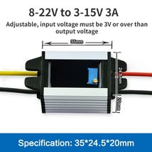 8-22V to 3-15V 12V 5V 6V 9V DC Step Down 3A Converter Adjustable Output ... - €8,87 EUR
