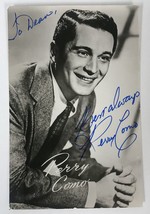 Perry Como (d. 2001) Signed Autographed Vintage Photo Postcard - £15.98 GBP