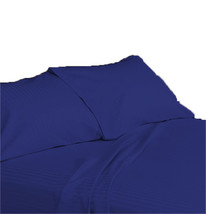 15 " Pocket Blue Stripe Sheet Set Egyptian Cotton Bedding 600 TC choose Size - $65.99