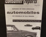Consumer Reports May Ratings of 1953 American Automobiles 50 Models All ... - £35.66 GBP