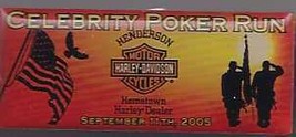 Harley Davidson Celebrity Poker Run Henderson Nv 2005 Pin - £4.67 GBP