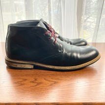 Bruno Marc Bergen Shoe Mens 10.5 Black Leather New York Chukka Dress Ankle Boot - £20.86 GBP