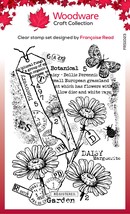 Woodware Clear Stamp 4&quot;X6&quot;-Singles Garden Daisies - £20.10 GBP