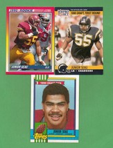 1990 Junior Seau Rookie Card Lot Chargers - $2.99